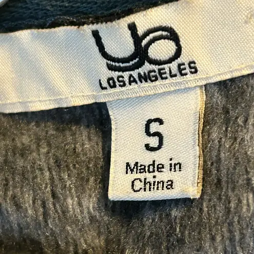 YA Los Angeles Black Scarf Hem Lined Open Front
Duster Blazer Jacket Size S