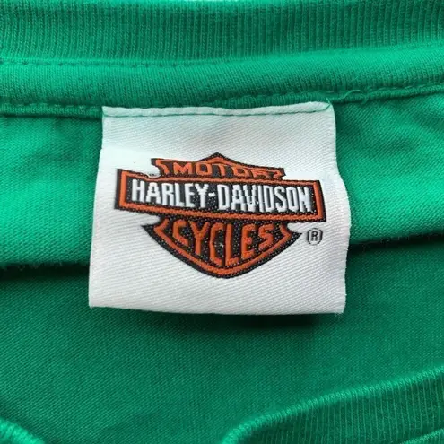 Harley Davidson Sturgis 2010 long sleeve tee shirt Green Size L