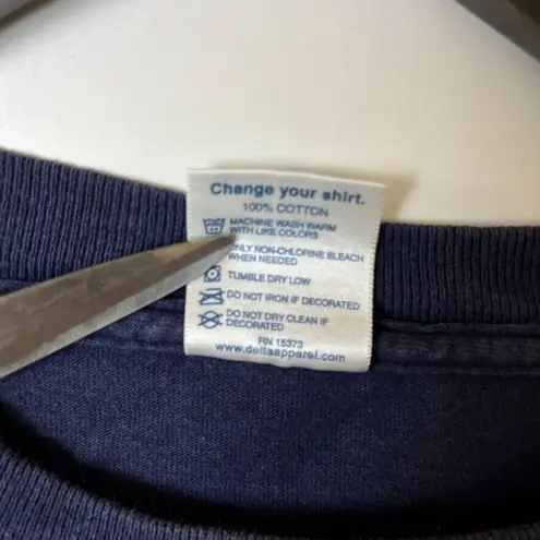 Vintage 90s Washington DC T Shirt Blue XL Extra Large Graphic Tee 100% Cotton