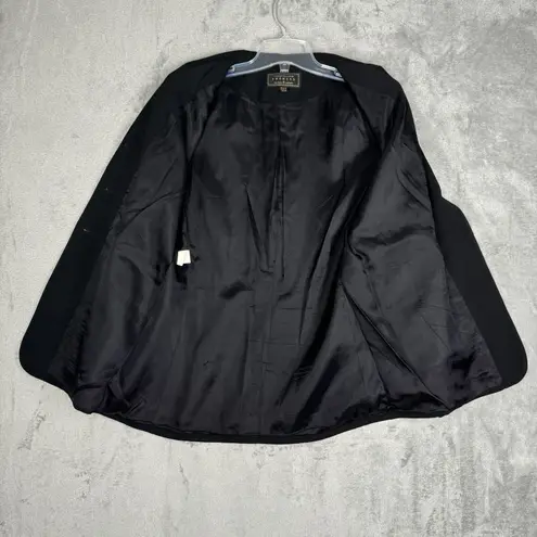 Compagnie Internationale Express Blazer Womens 12 Black Preppy Office Business