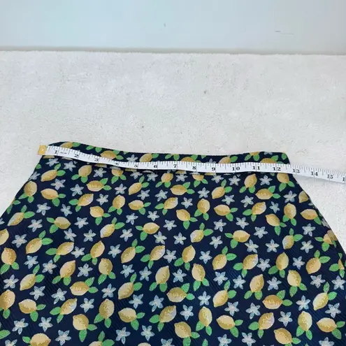J.Crew  Lemon Print Trumpet Skirt Size 0 - Image 6