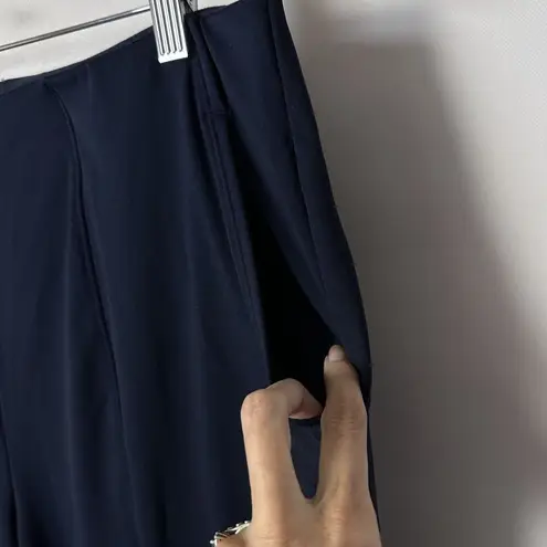 Old Navy  Pants Womens Large High Rise PowerSoft GoDry Wide Leg Navy Blue Pockets