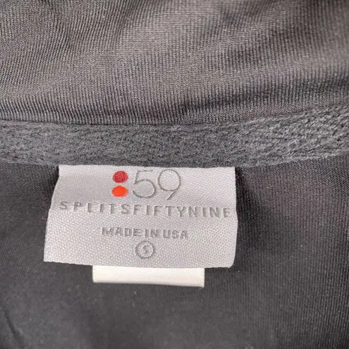 Splits59 Black Zip Front Drawstring Jacket Small