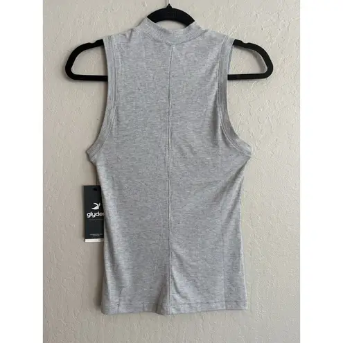 Glyder NWT Ruby Mock Neck Tank: Silver Fog, Size M