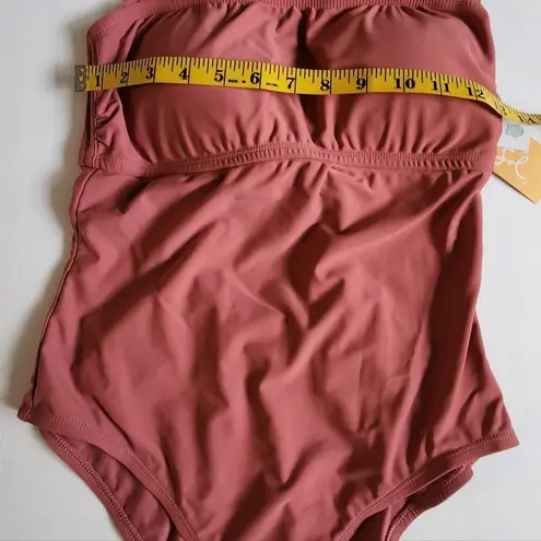 Kona Sol Women's One-Piece Swimsuit Size M Dusty Rose