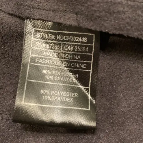 Cupcakes and Cashmere Mackenzie faux suede stretch open front draped jacket M