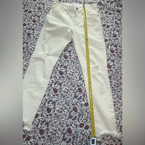 Dear John Gisele High Rise Skinny Off White Jeans Size 27