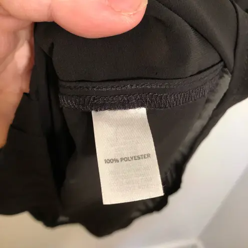 14th & Union Cap Sleeve Blouse Black Sheer