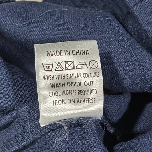 Area Stars Ali Cropped Drawstring Pants Navy S NWT Blue