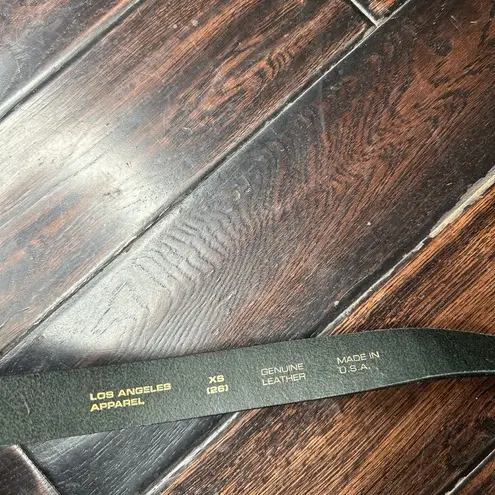 Los Angeles Apparel Unisex leather belt brass buckle top quality western indie