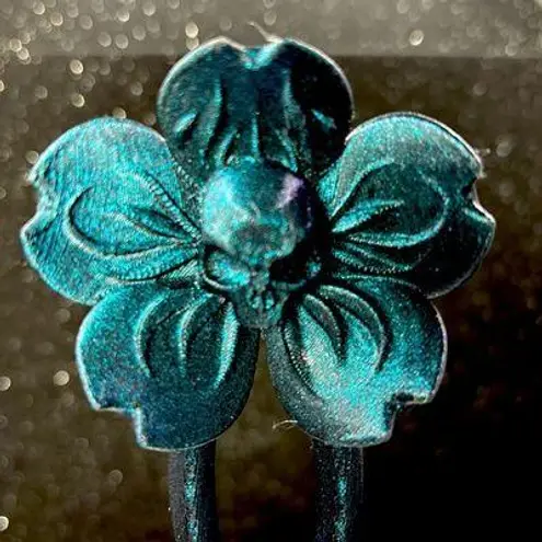 Handmade Skull Flower Hair Pin– Gothic 3D Printed Hair Accessory 🌸💀