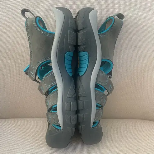 Keen Newport H2 Womens Size 7 Gray Blue Beach Walking Outdoor Sandals Shoes