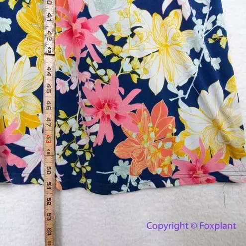 Leota Women's Short Sleeve Zoe Dress in Ginkgo Multi, size 2X