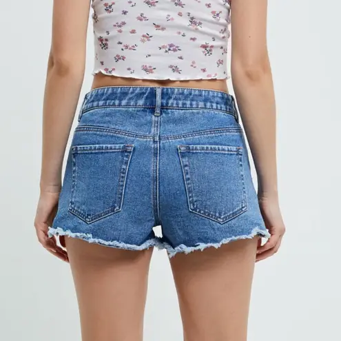 PacSun  Island High Waisted Denim Festival Shorts