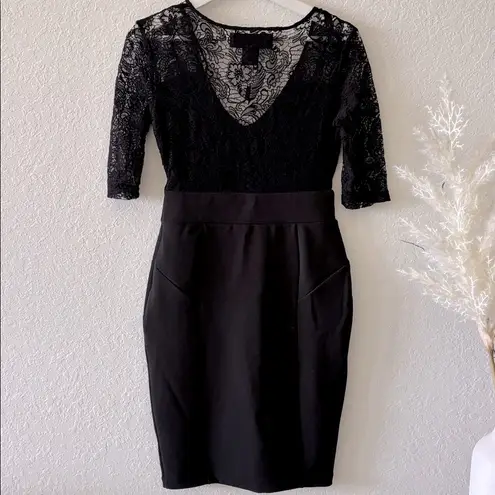 Kardashian Kollection Black Lace Dress size S