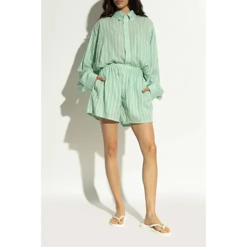 Balenciaga Thong Sandal in White & Black 38 With Box Womens Flip Flops