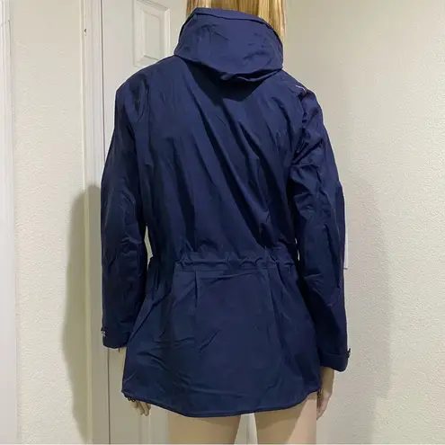 RLX Ralph Lauren Navy Blue Womens Waterproof Hooded Golf Jacket Size M Size M
