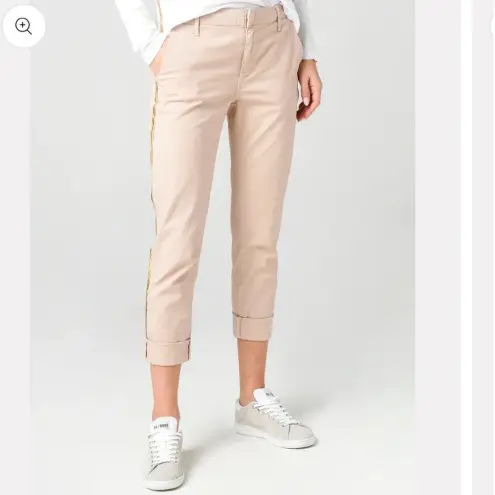 Sundry  Streetwear Stripe Roll Up Trouser  in Pink Size 27