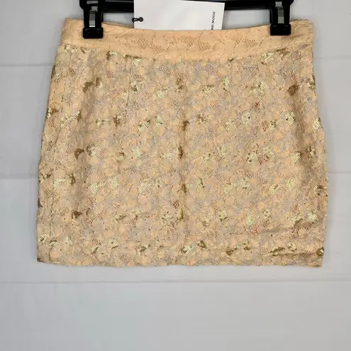 VERO MODA Sequins and Lace Mini Skirt Size 165/68A US 6