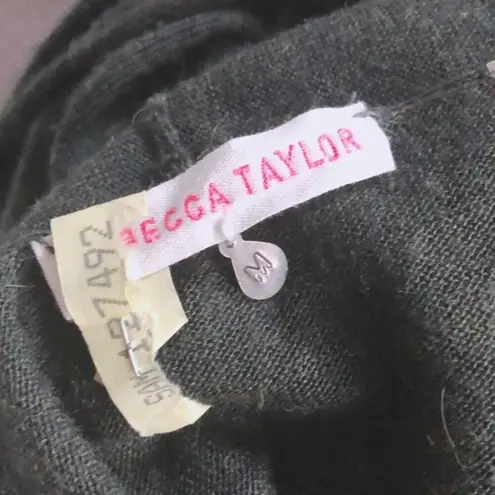 Rebecca Taylor Peplum Wool Fringe Cardigan, Size M EXCELLENT!