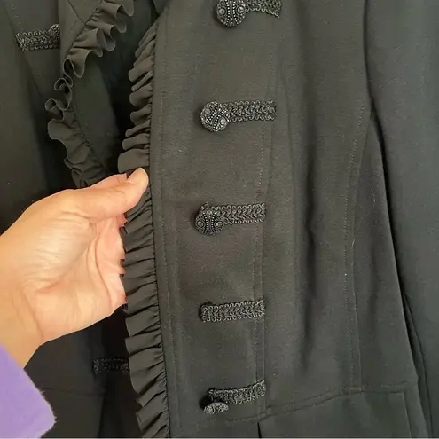 Chico's  Petite Novelty Trim Ponte Military Jacket 💙‎