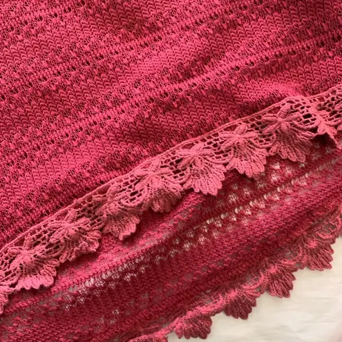 magenta lace tank top Pink