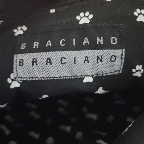 BRACIANO Crossbody Bag Womens Blue Poodle Print Whimsical Dog Lover