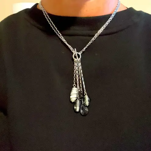 Lia Sophia EUC Myth Long Beaded Tassel Necklace