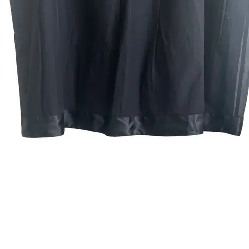 Avenue Women Midi Skirt 18 Black Cotton Silk Lined Sheer Whimsigoth Fairy Flowy