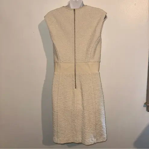 Rebecca Taylor Crew Neck Mini Dress Size: M | US 8 Color: Cream 🆕 Retail $475