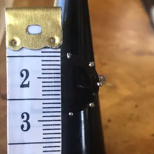 Natural Smoky Quartz Sterling Silver Lotus Cocktail Ring Size 6.25