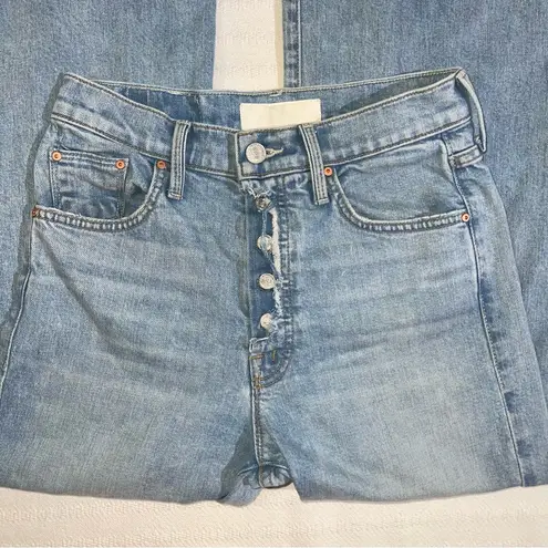 Mother Superior The Fly Cut Tomcat Roller Size 26 Reap What You Sow Flare Jeans Blue