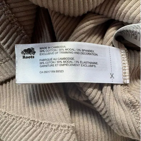 Roots Ribbed Short Sleeve Knit Top – Size S/P