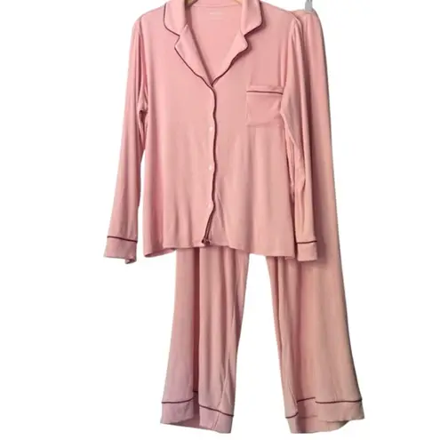 Brand New State of Day Women's Size 2X Pink Pajama Set Lounge Long Sleeve