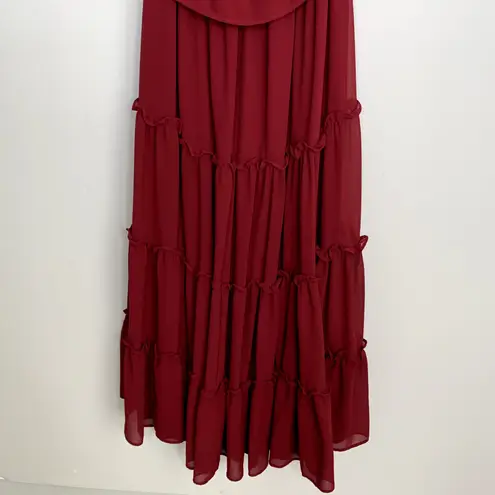 MISA Los Angeles X REVOLVE Micaela Dress Burgundy Womens Medium