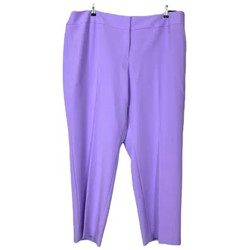 Kasper  New Dress Pants Straight Leg Flat Front Lavendar Women’s Plus Size 22W