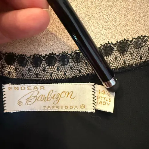 Barbizon Slip/Dress Black Fabulously designed 1940s 1950s Dark Whimsy Goth XS