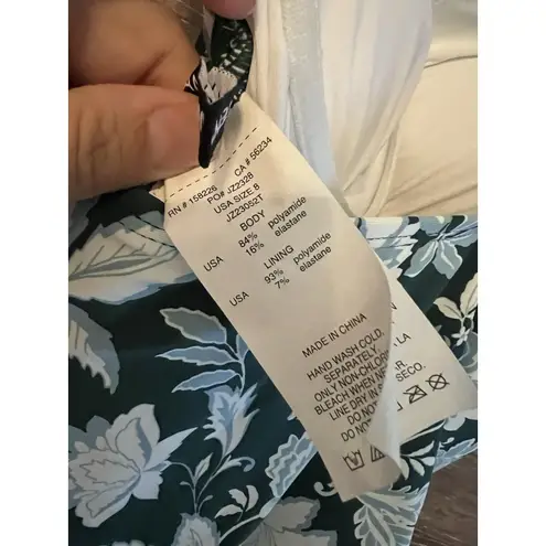 Jantzen Swimsuit Sz 8 Printed Cami Tankini with Comfort Core Brief Modest