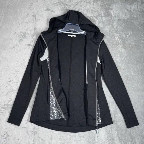 Anthropologie  Pure & Good Jacket Womens Small Gray White Jacquard Good‎ Tara