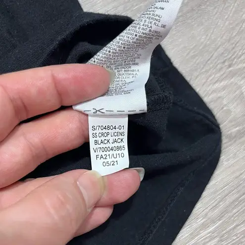 Disco Cher Boxy Crop Top Size Small Women’s Black