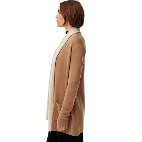 Babaton Beekman Cardigan Camel Tan Women's Size Large Open Front Aritzia