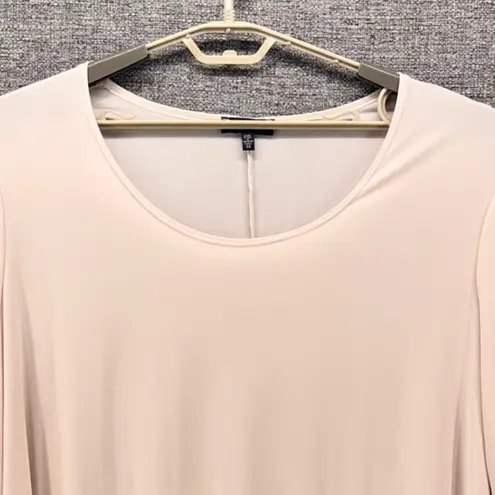 Slinky Brand Tunic Blouse Size 3X Neutral Casual Soft Flowy Oversized 3/4 Sleeve