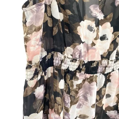 Floral Sheer Maxi Kimono Dress Coverup Size 3X