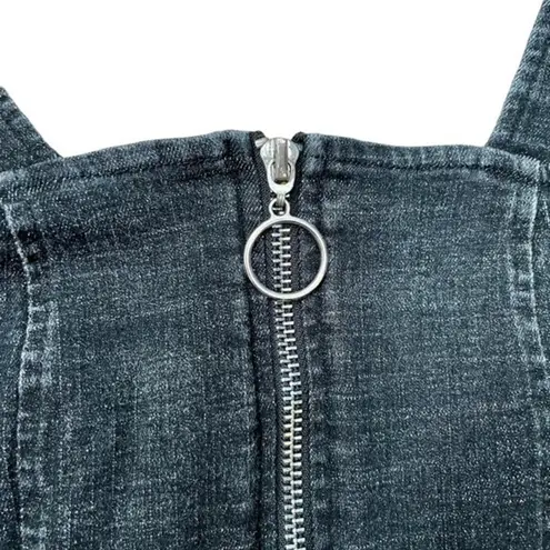 Banned Apparel Acid Wash Black Denim Dress