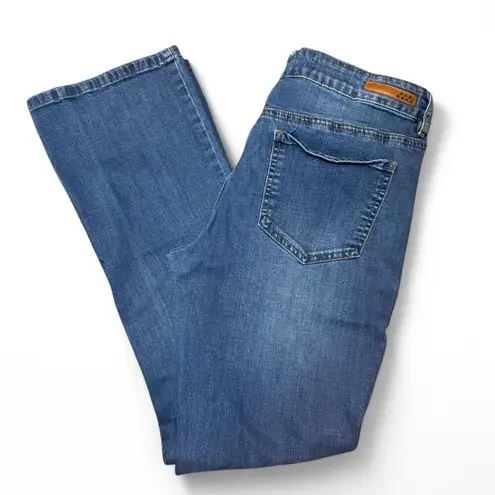 Dollhouse Juniors's Sasha mid rise Blue Bootcut Jeans