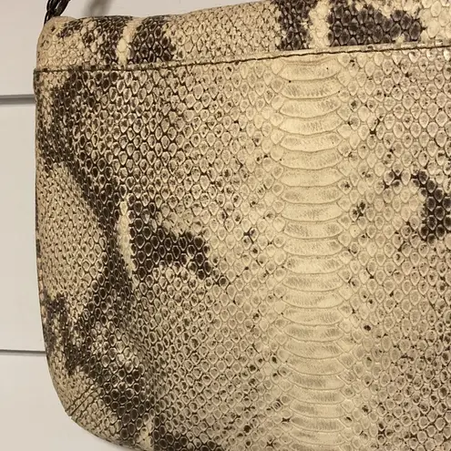 Rafe New York Snakeskin & Metal Stud Purse/Clutch Gray