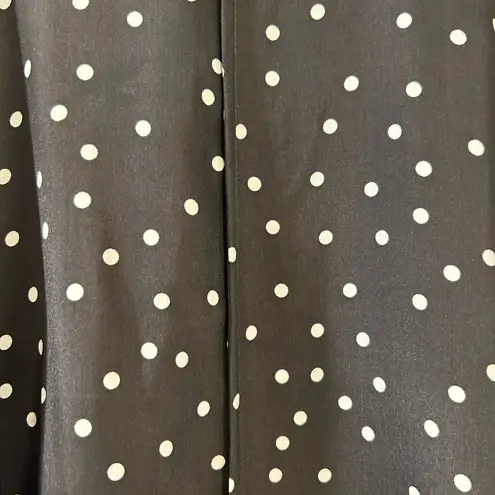 Atm 100% Silk Black White Polka Dot Slip Dress. NWT. Size Medium