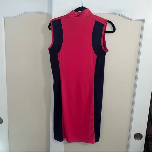 Callaway NWT  Opti-Dri 1/4 Zip Golf Dress Punk and Navy Size Small