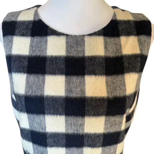 Brooks Brothers Red Fleece Buffalo Plaid Wool Blend Dress Womens Size 8 Navy