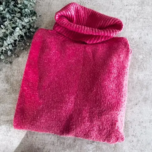 Leela and Lavender Pink Turtleneck Long Sleeve Sweater Size Small